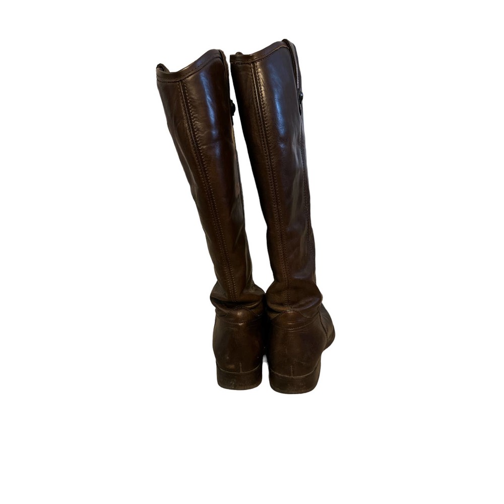 Frye Tall Leather Riding Boots in Brown - Picture 4 of 16